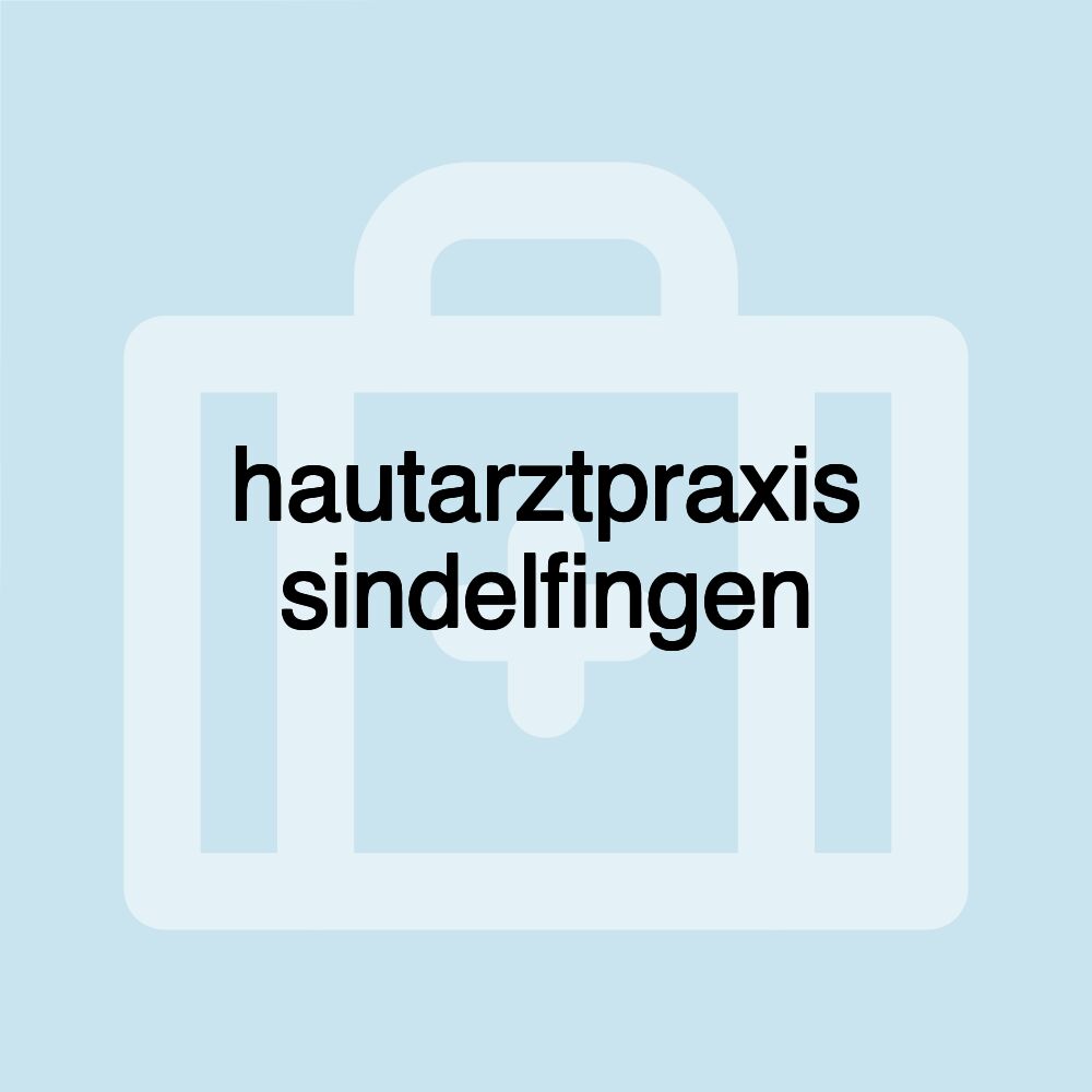 hautarztpraxis sindelfingen