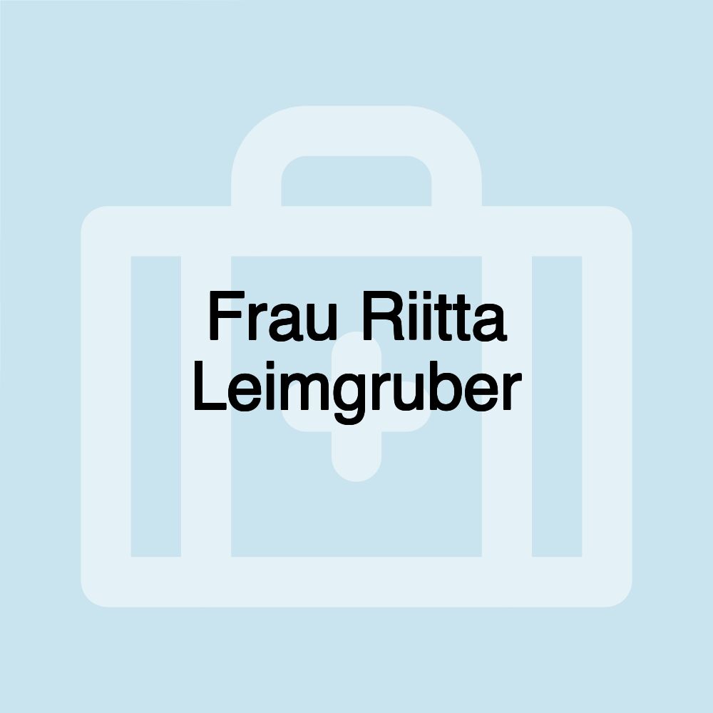 Frau Riitta Leimgruber