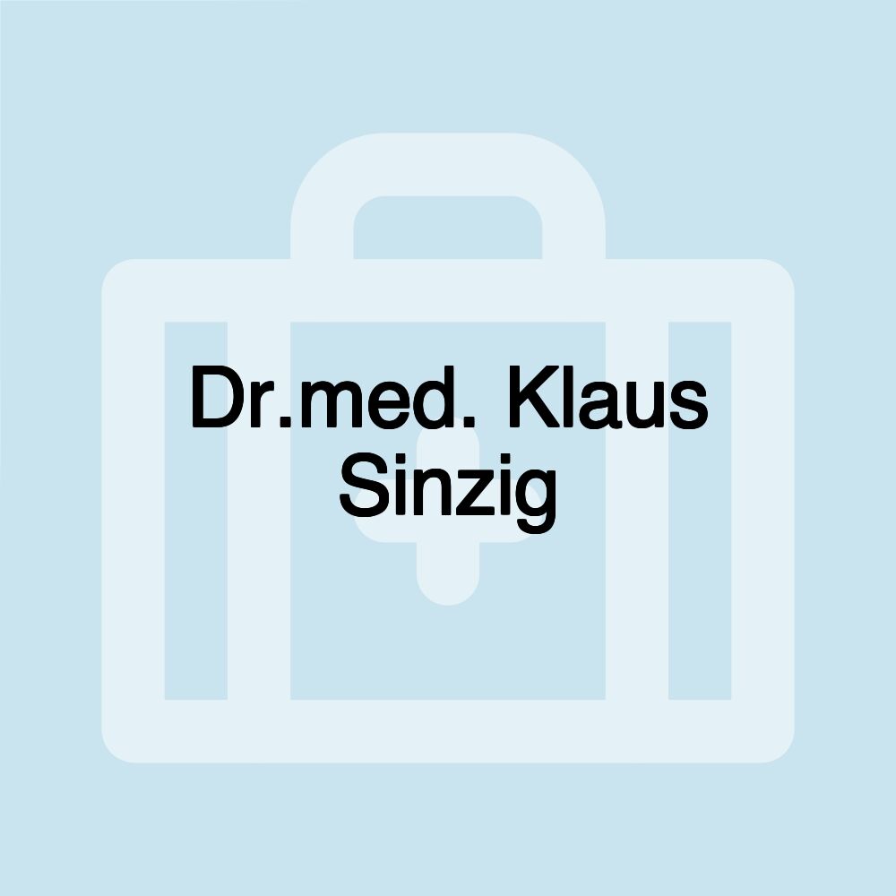 Dr.med. Klaus Sinzig