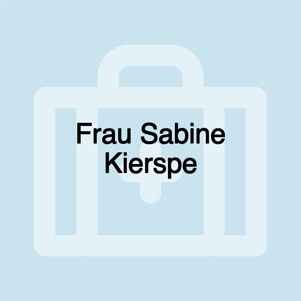 Frau Sabine Kierspe