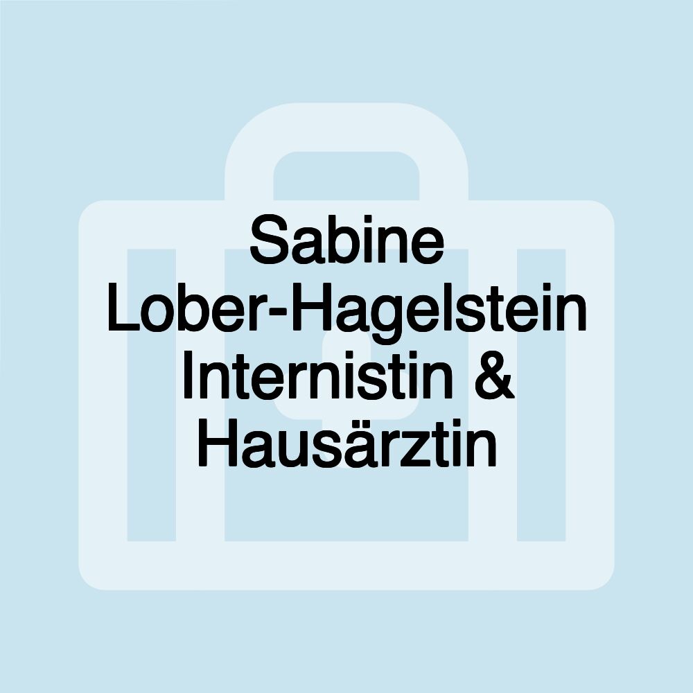 Sabine Lober-Hagelstein Internistin & Hausärztin