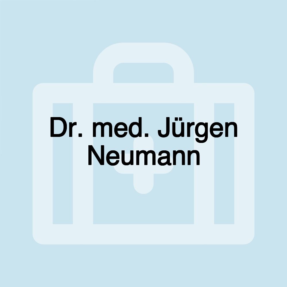 Dr. med. Jürgen Neumann