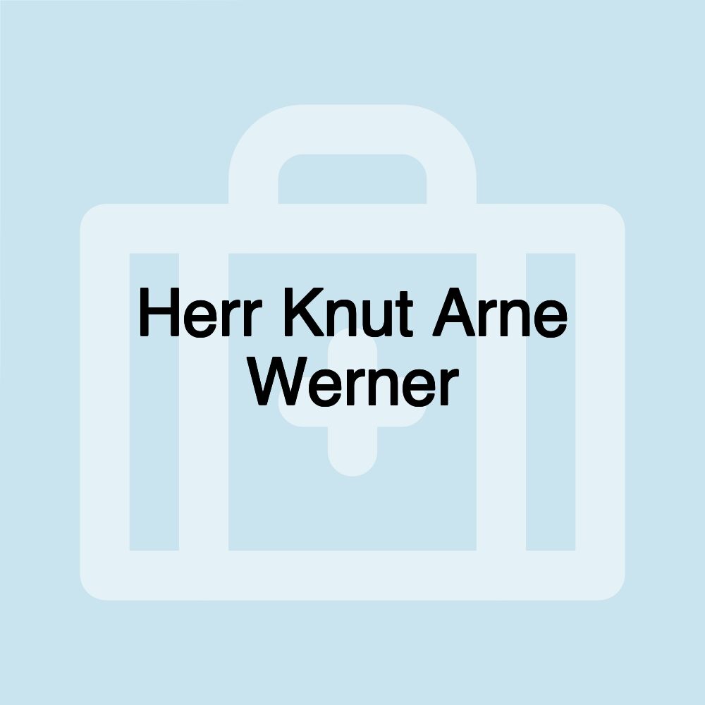 Herr Knut Arne Werner