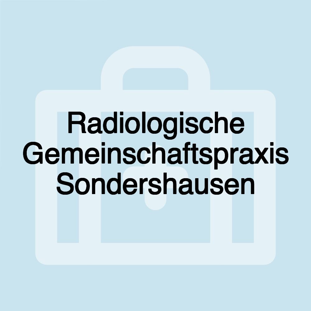 Radiologische Gemeinschaftspraxis Sondershausen