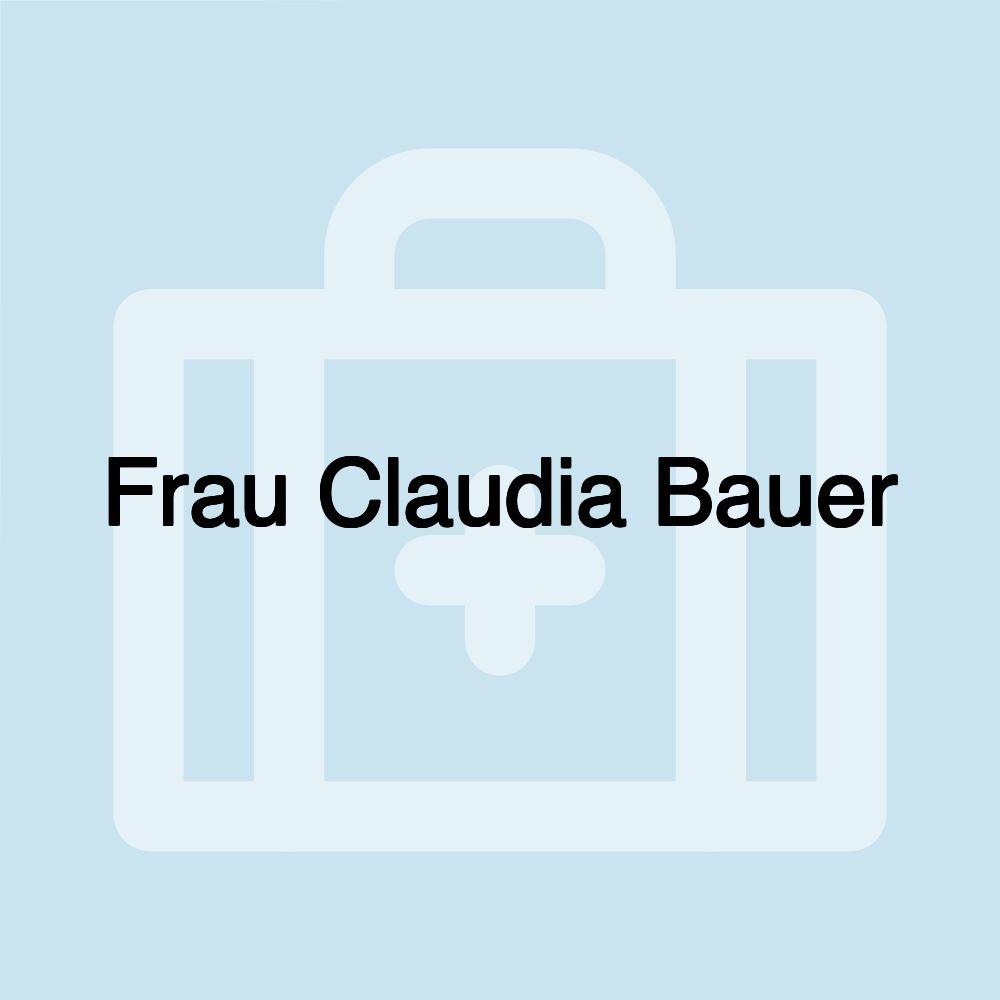 Frau Claudia Bauer