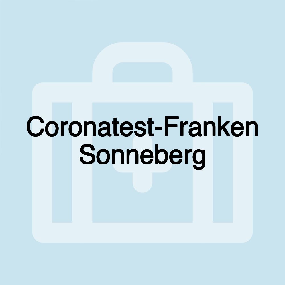 Coronatest-Franken Sonneberg