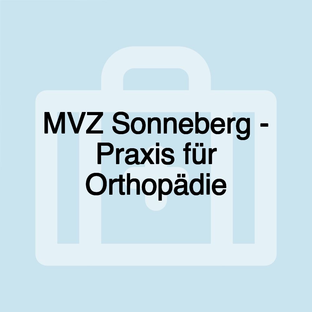 MVZ Sonneberg - Praxis für Orthopädie