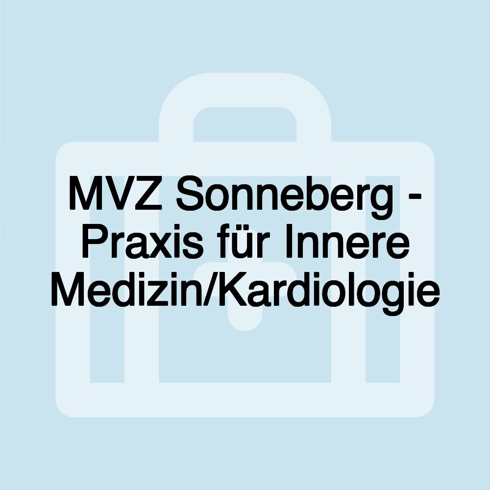 MVZ Sonneberg - Praxis für Innere Medizin/Kardiologie