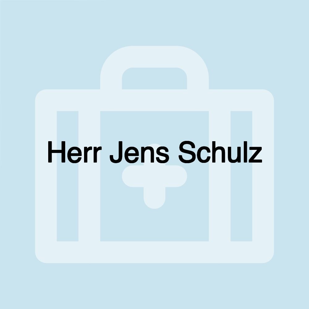 Herr Jens Schulz