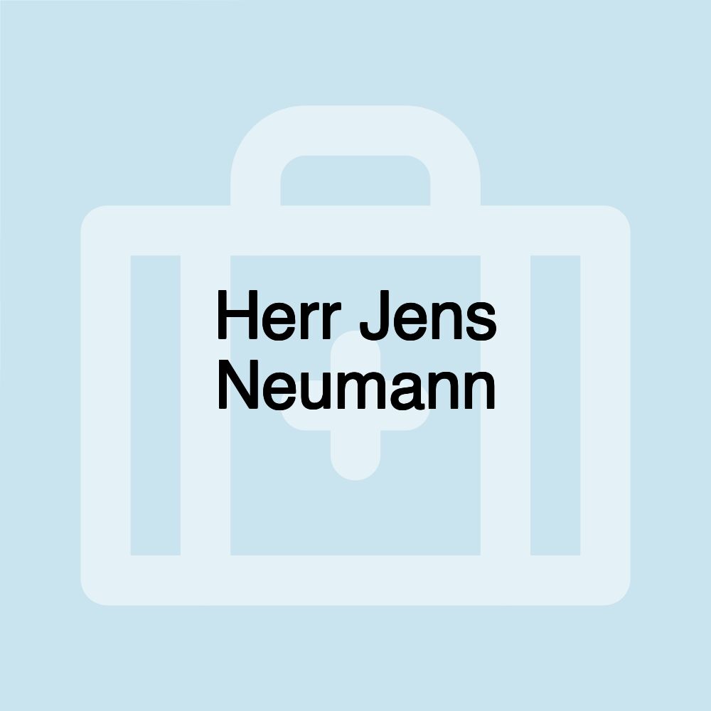 Herr Jens Neumann