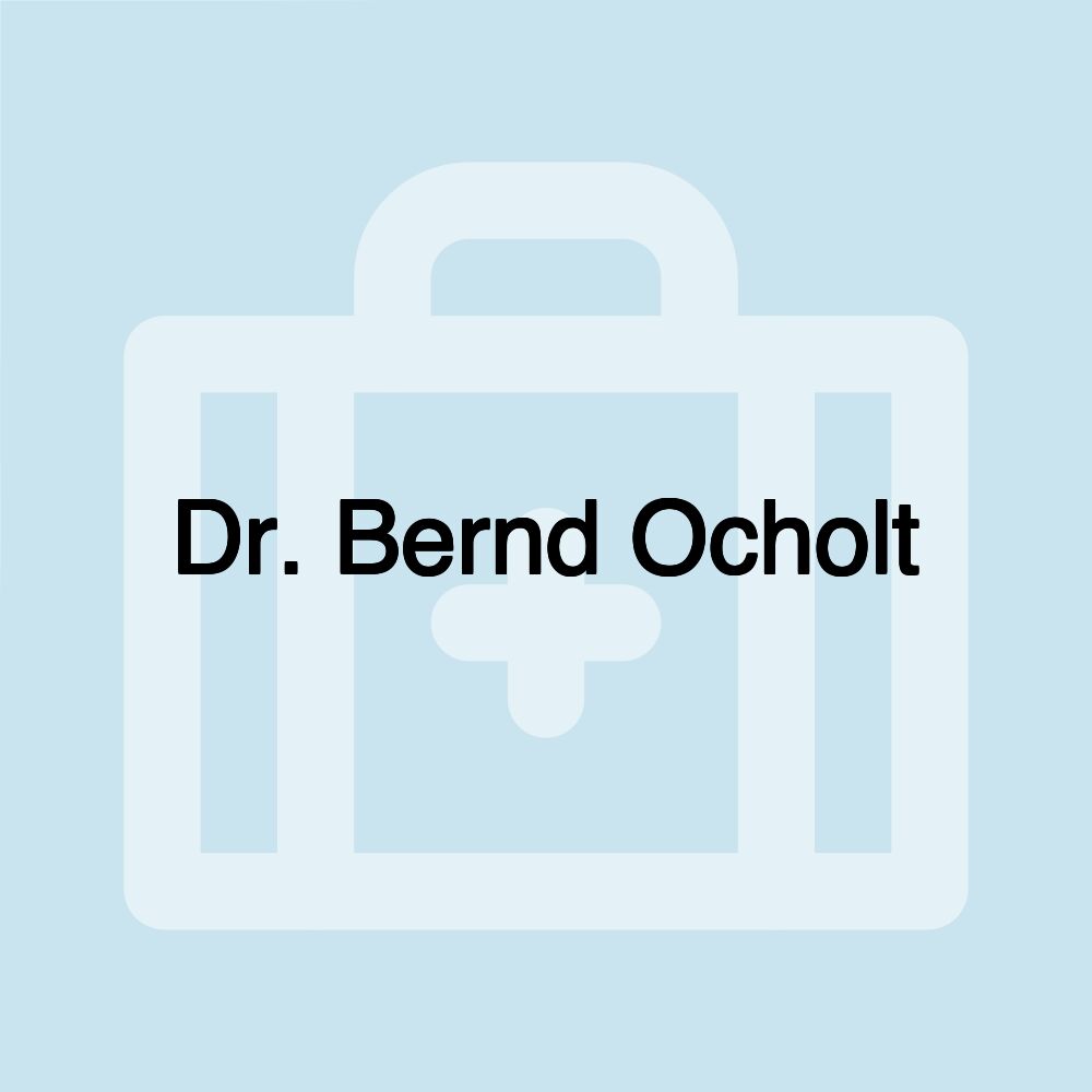 Dr. Bernd Ocholt