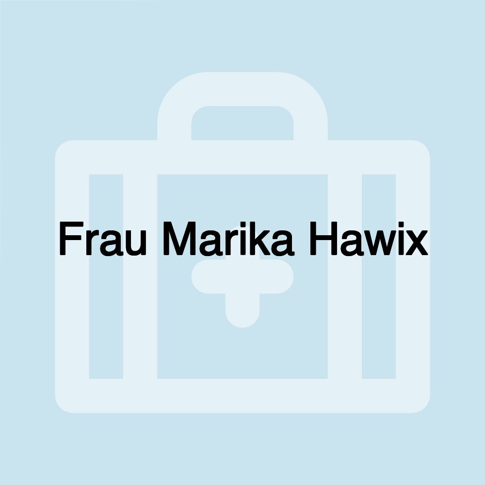 Frau Marika Hawix