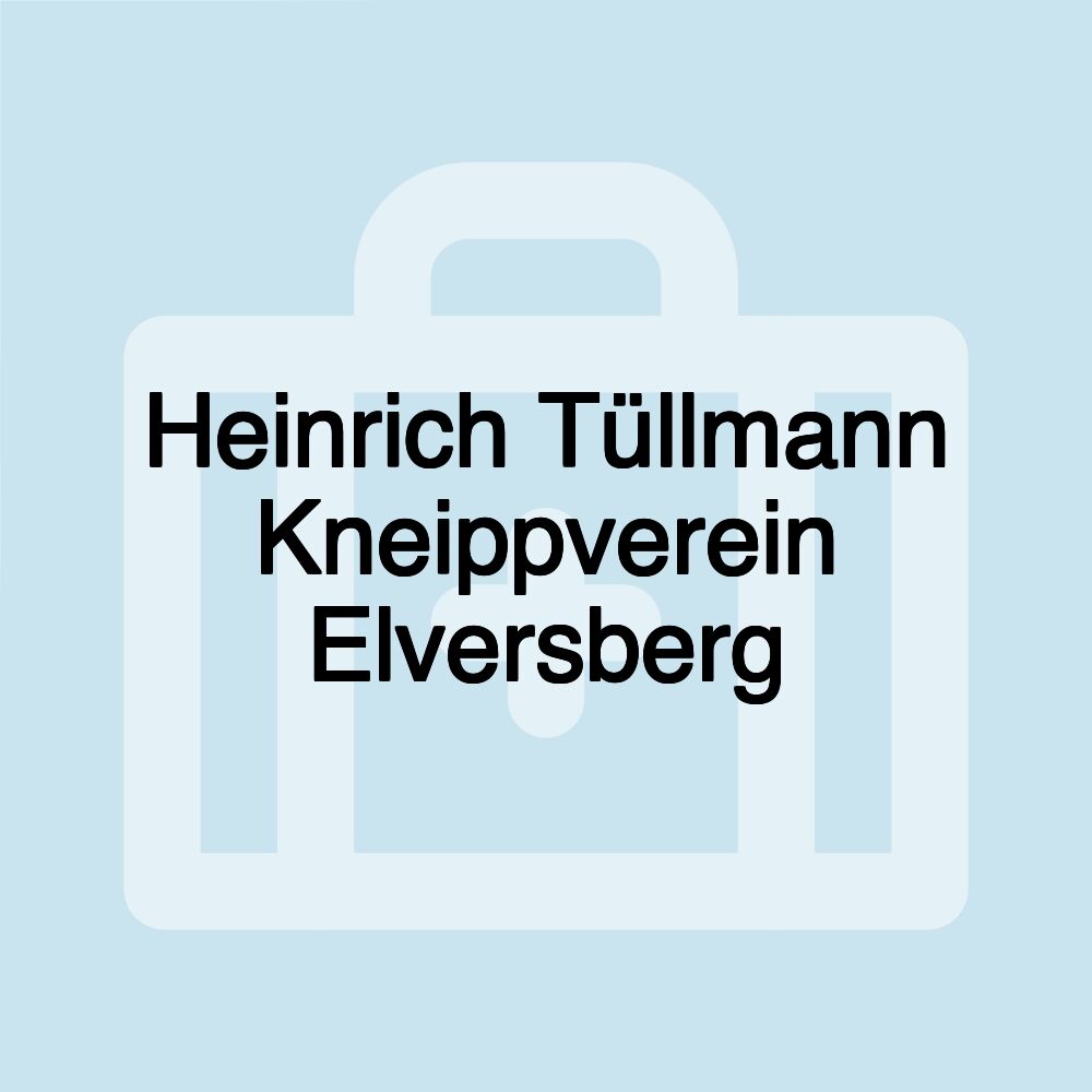 Heinrich Tüllmann Kneippverein Elversberg