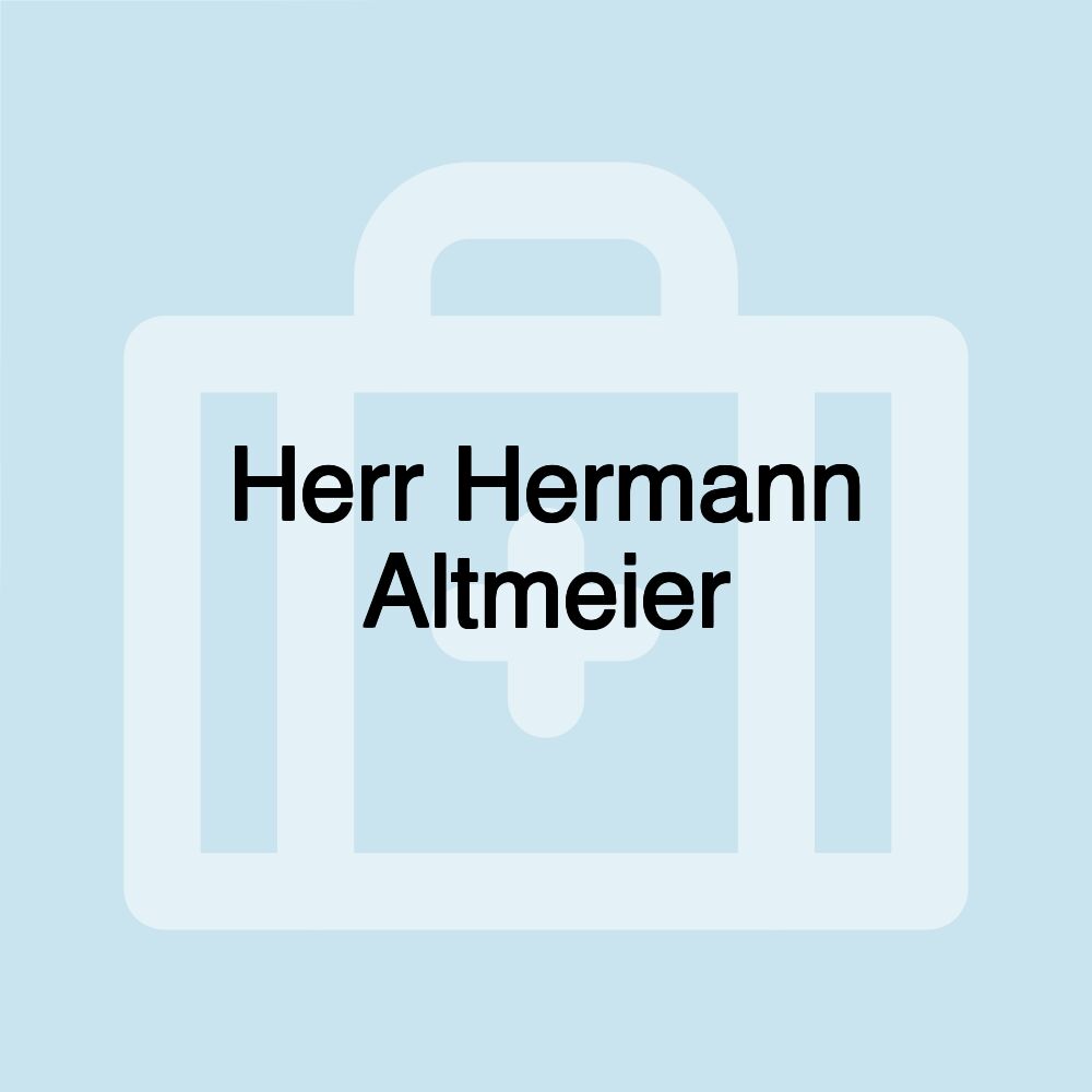 Herr Hermann Altmeier