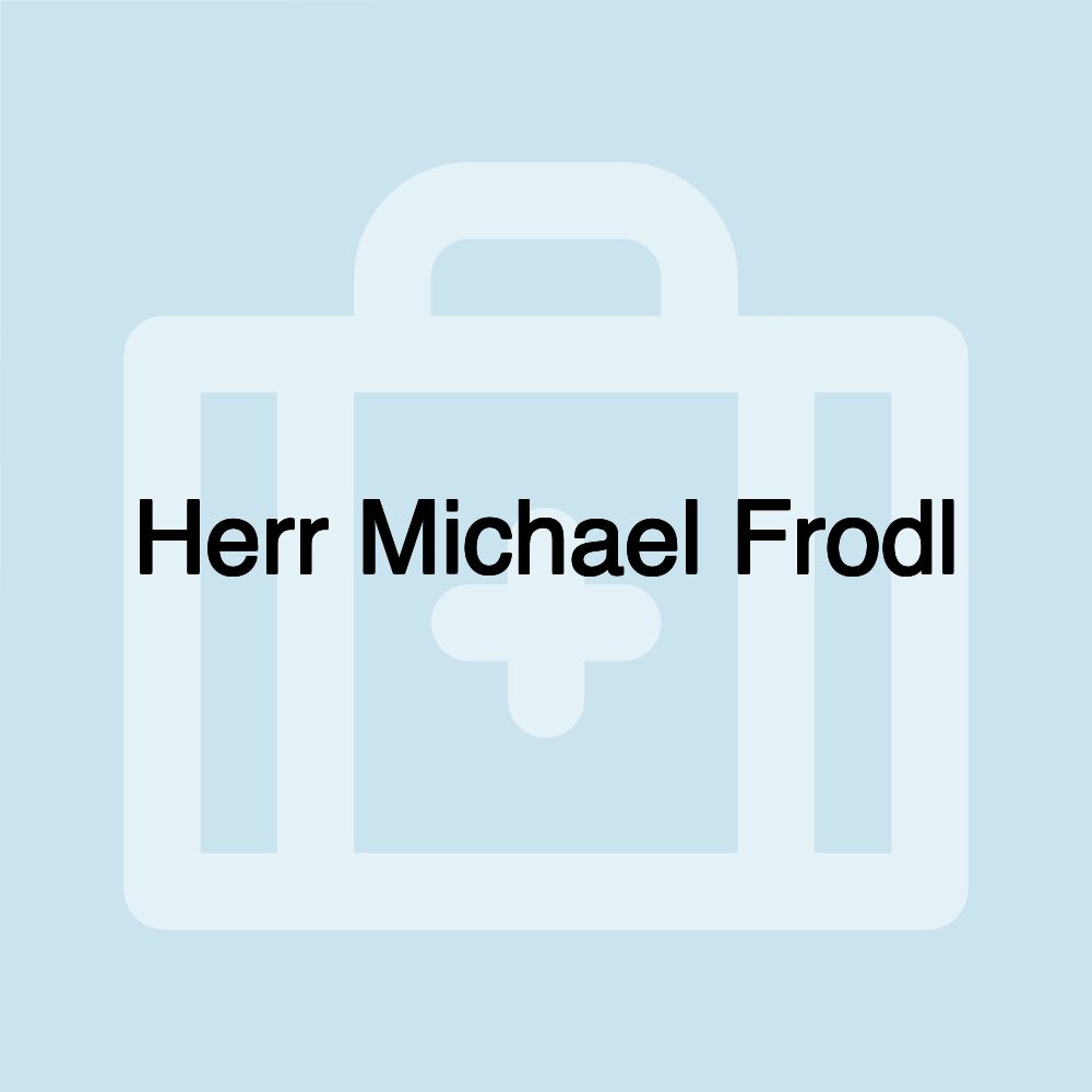 Herr Michael Frodl