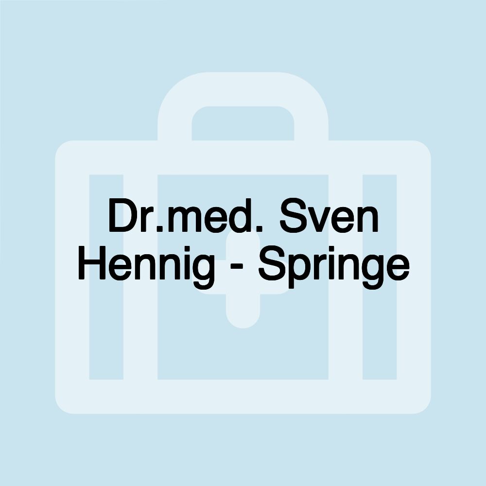 Dr.med. Sven Hennig - Springe