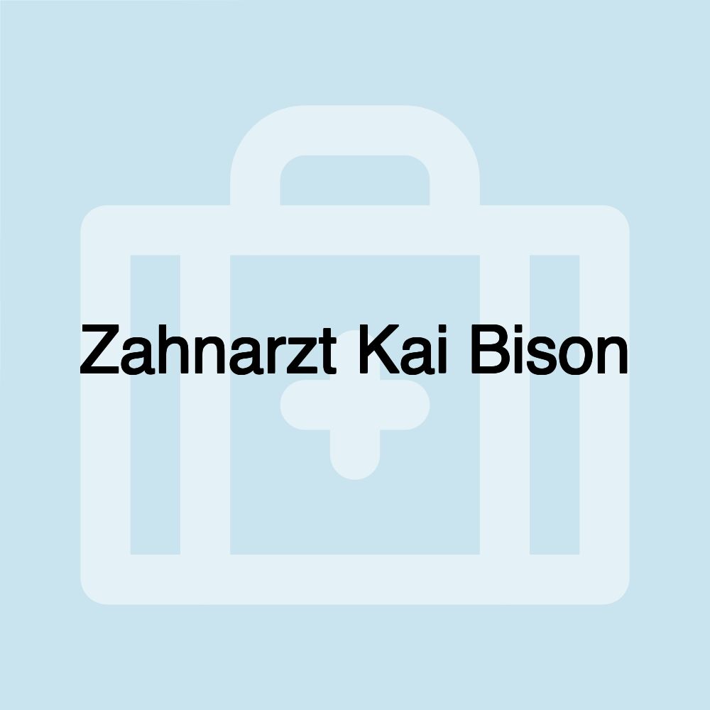 Zahnarzt Kai Bison