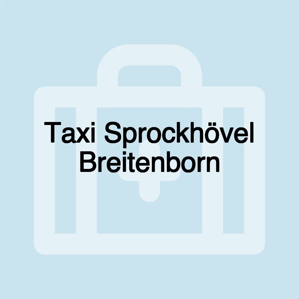 Taxi Sprockhövel Breitenborn