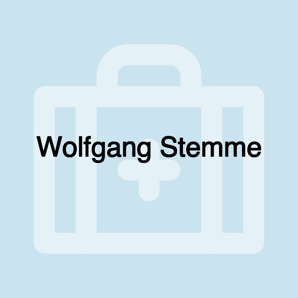 Wolfgang Stemme