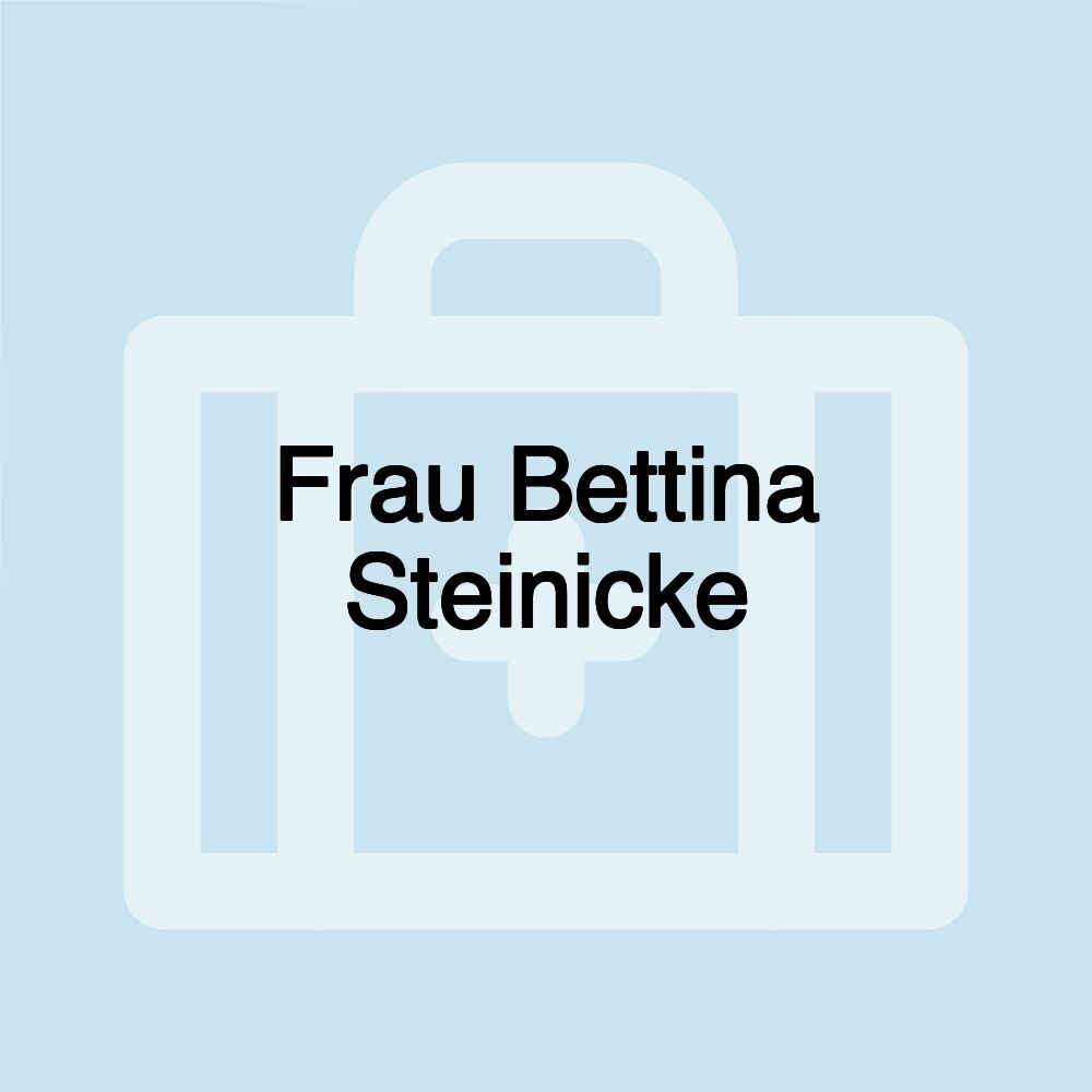 Frau Bettina Steinicke