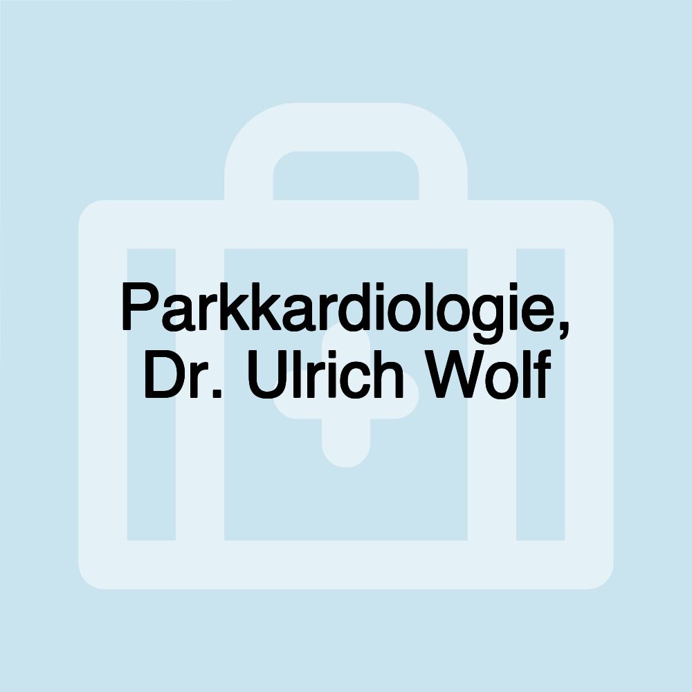 Parkkardiologie, Dr. Ulrich Wolf