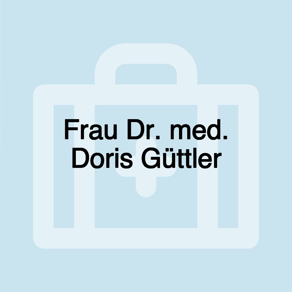 Frau Dr. med. Doris Güttler