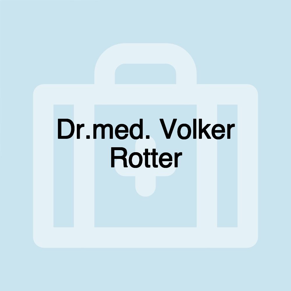 Dr.med. Volker Rotter