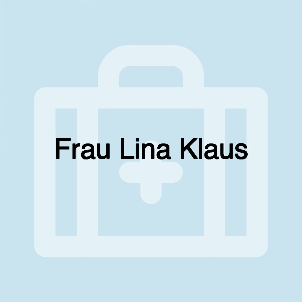 Frau Lina Klaus