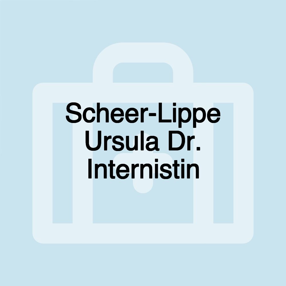 Scheer-Lippe Ursula Dr. Internistin