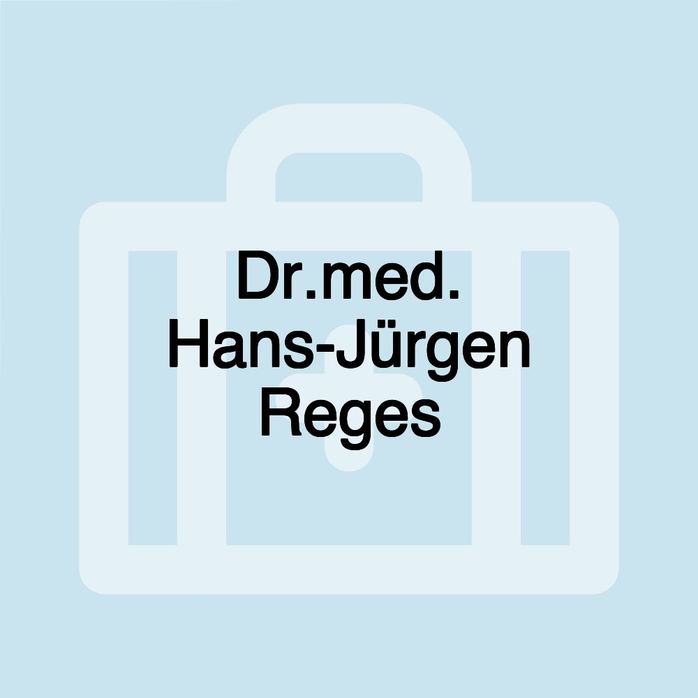 Dr.med. Hans-Jürgen Reges