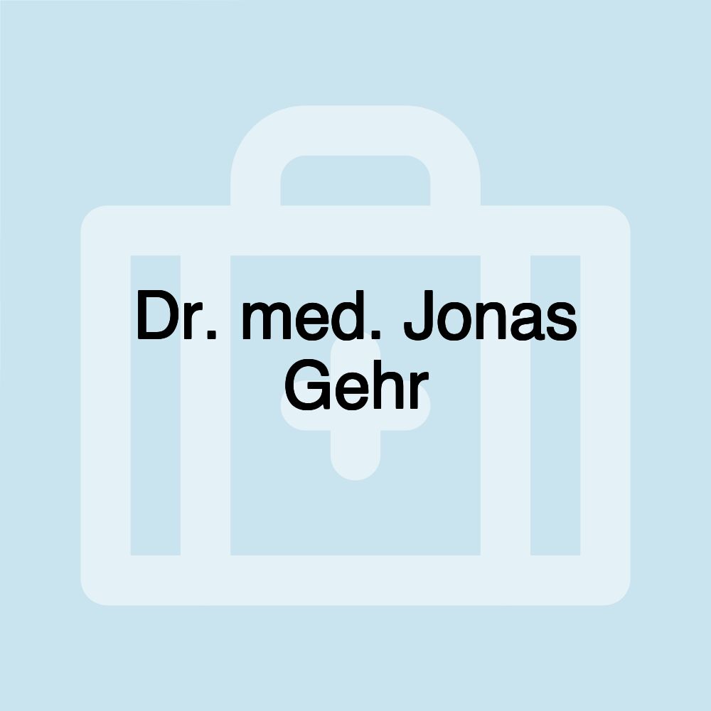 Dr. med. Jonas Gehr