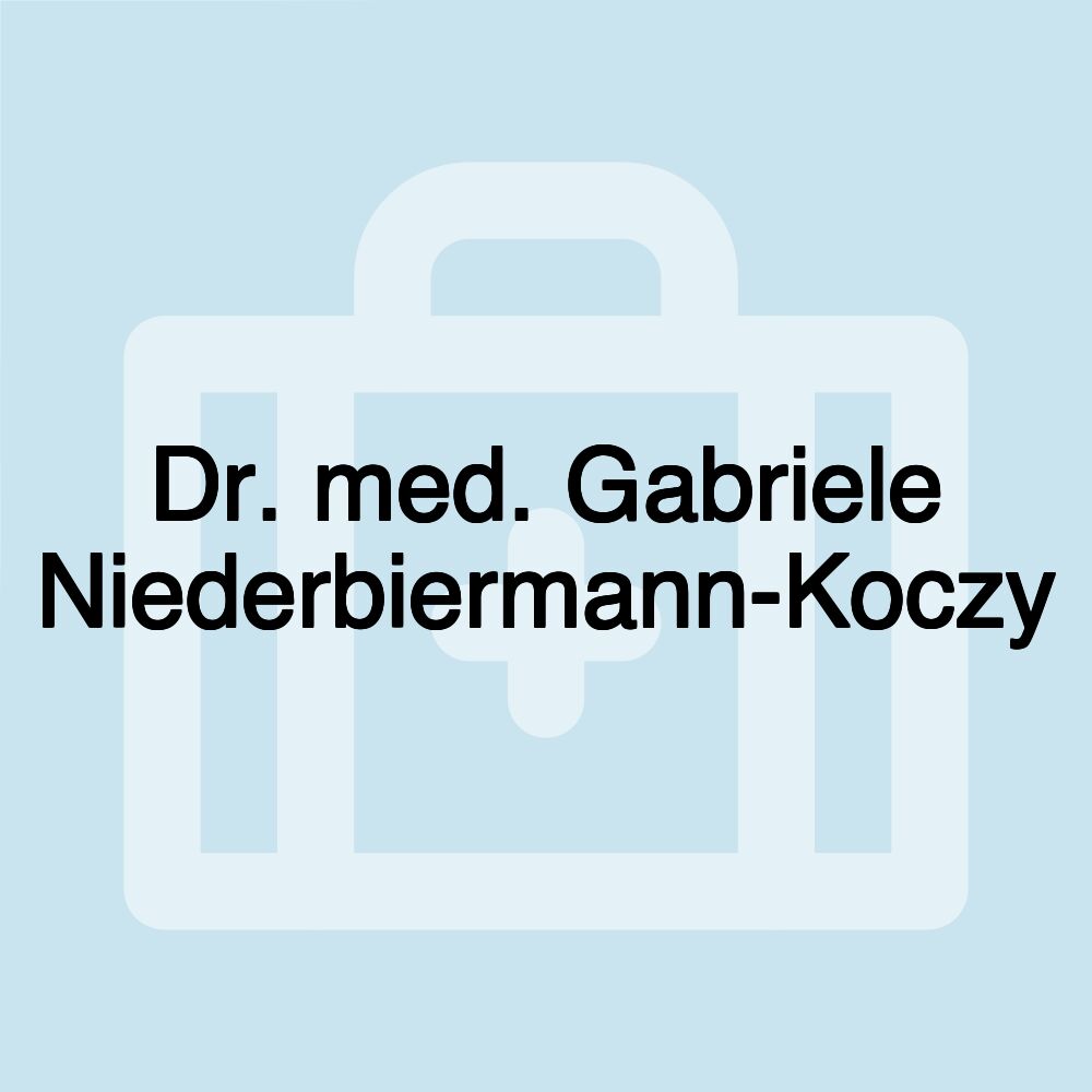 Dr. med. Gabriele Niederbiermann-Koczy