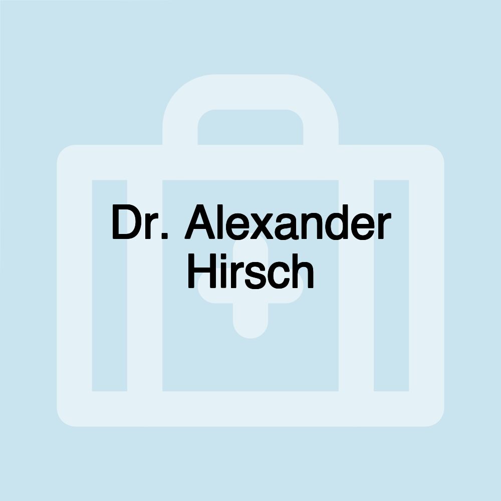 Dr. Alexander Hirsch