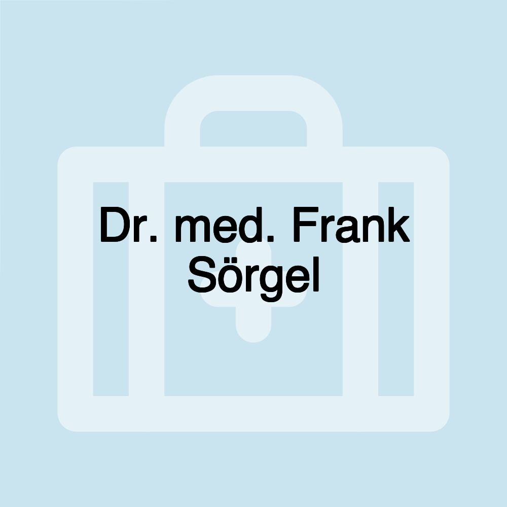 Dr. med. Frank Sörgel