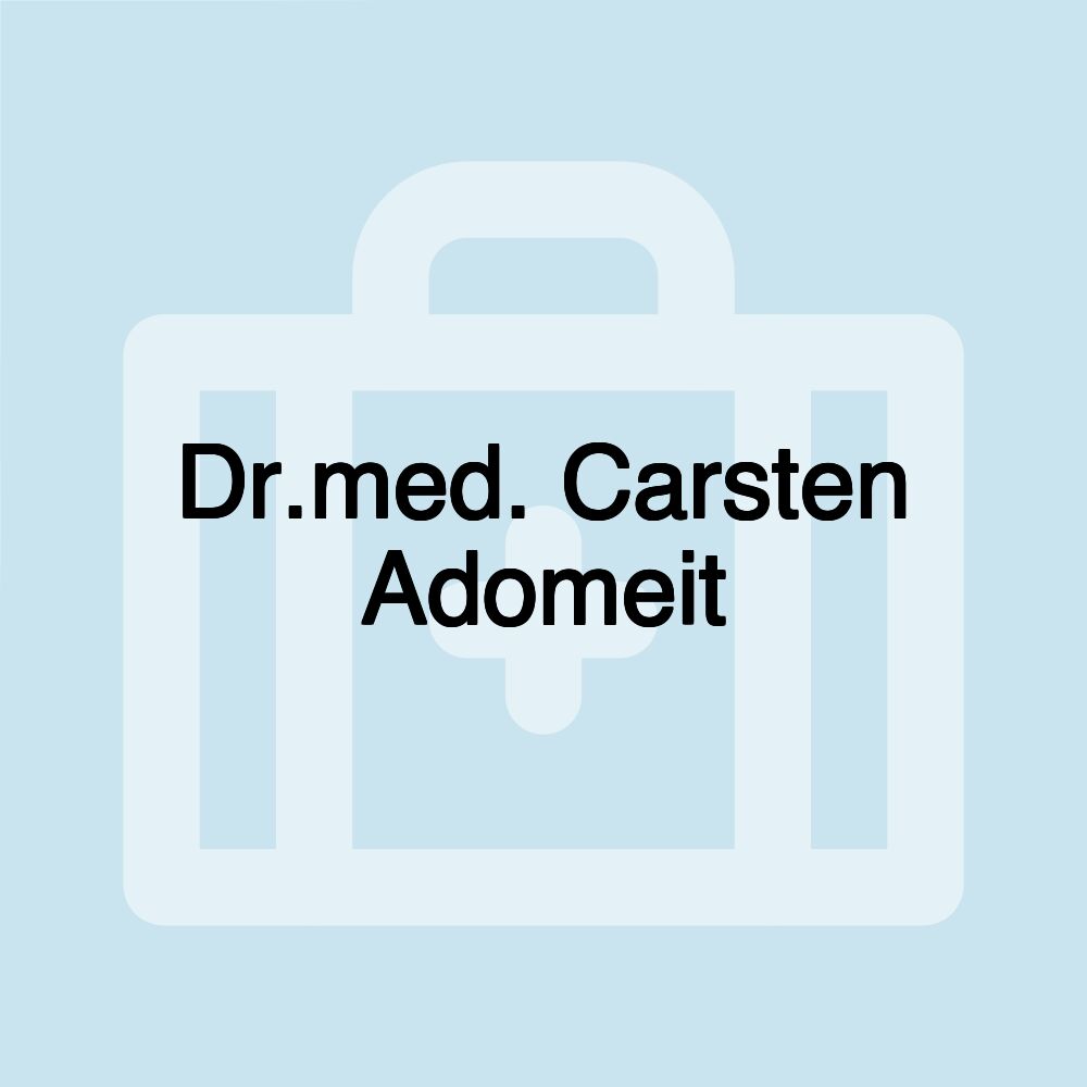 Dr.med. Carsten Adomeit