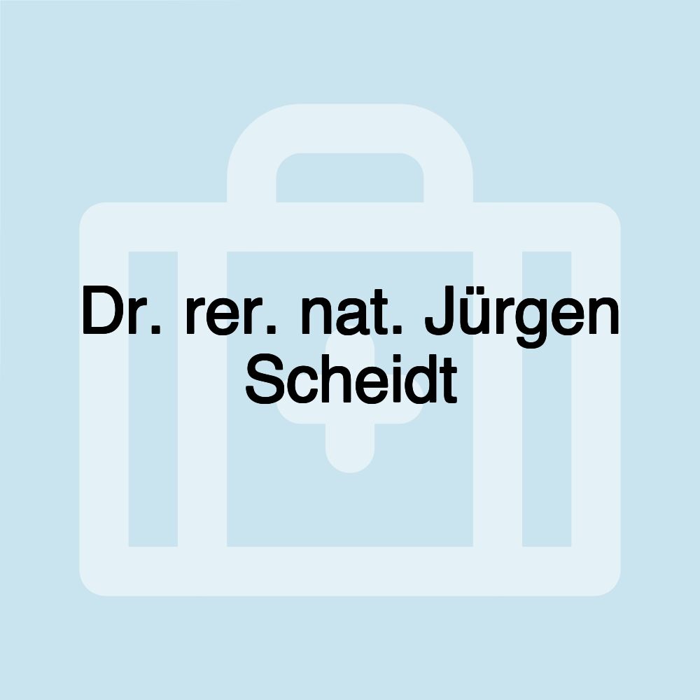 Dr. rer. nat. Jürgen Scheidt