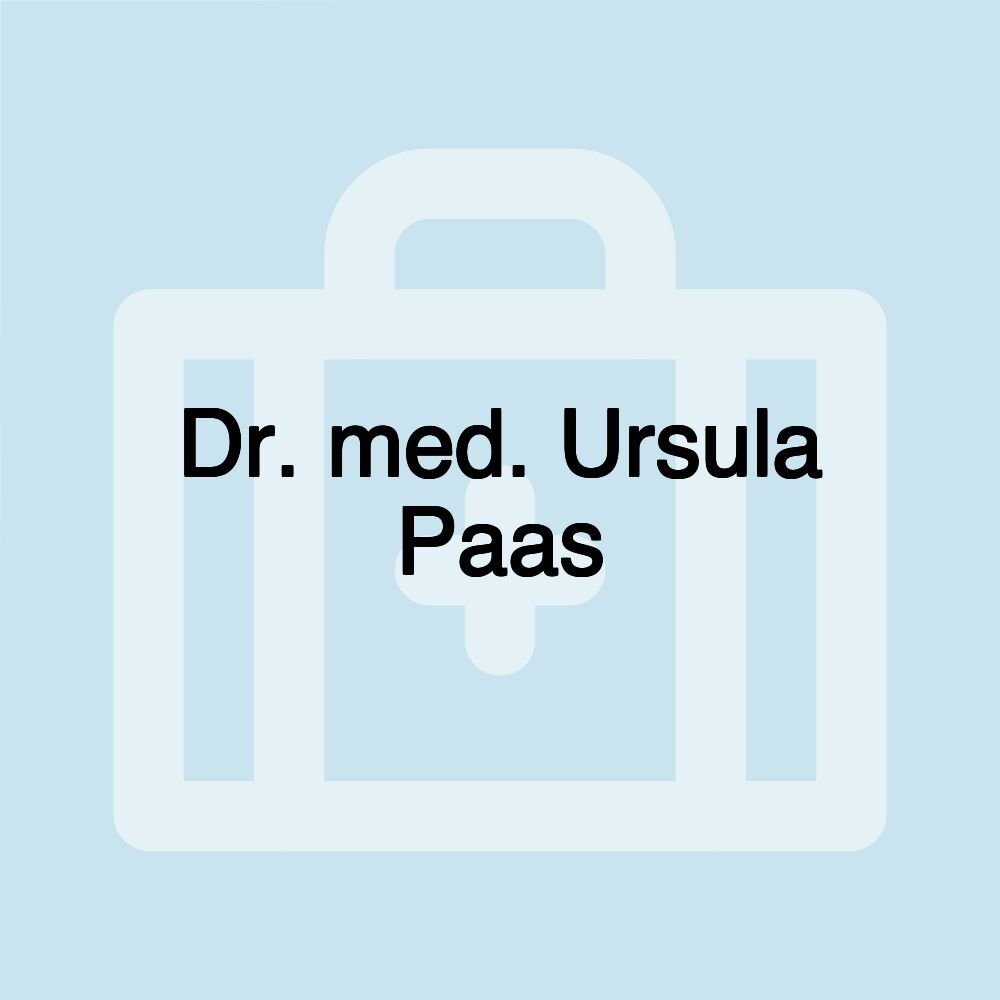 Dr. med. Ursula Paas