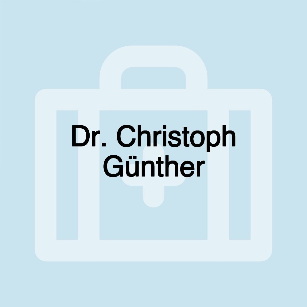 Dr. Christoph Günther