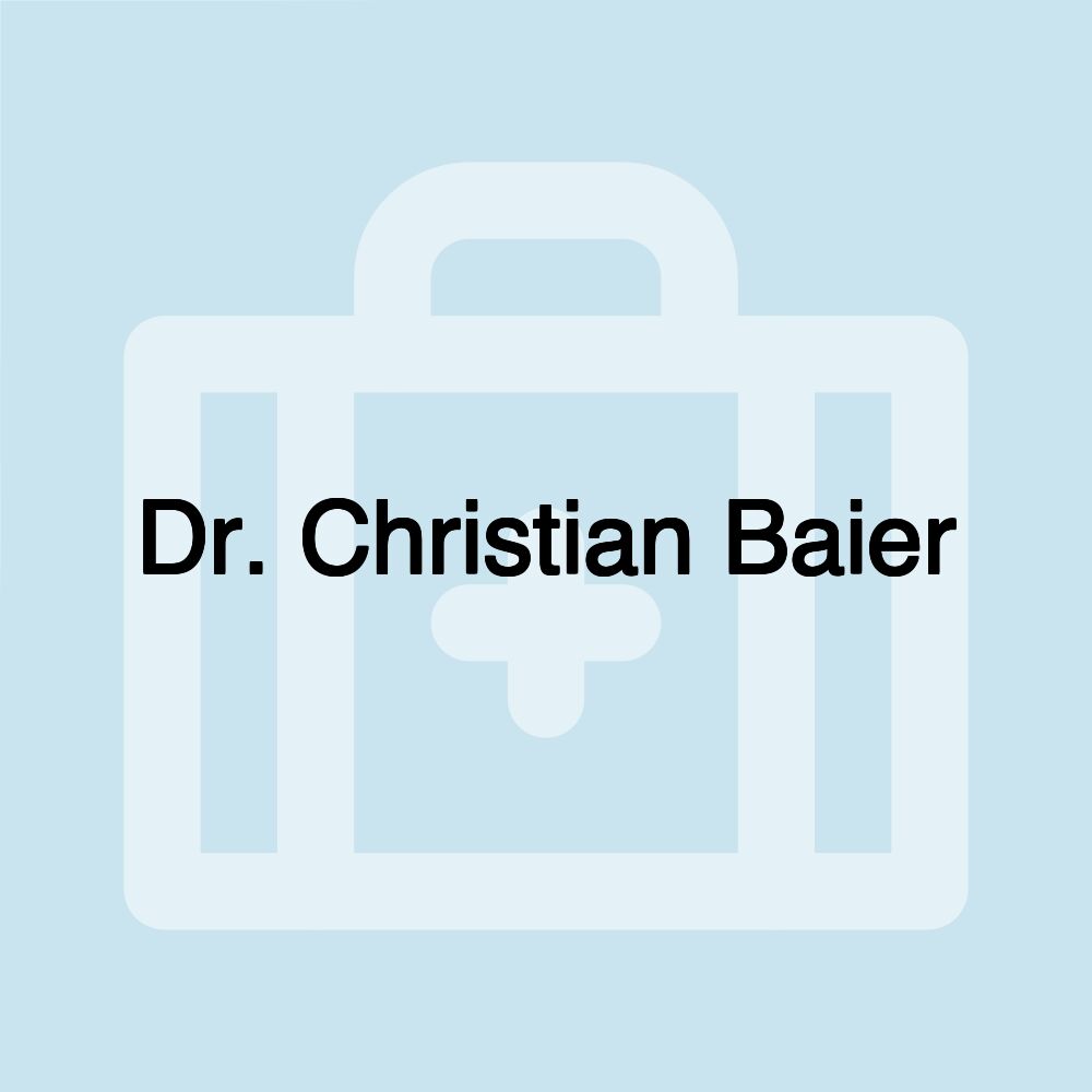 Dr. Christian Baier