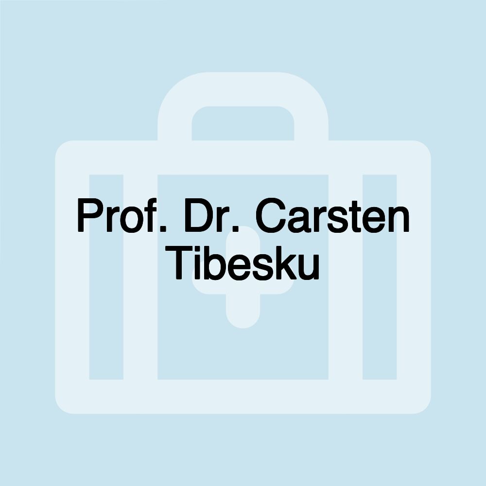 Prof. Dr. Carsten Tibesku