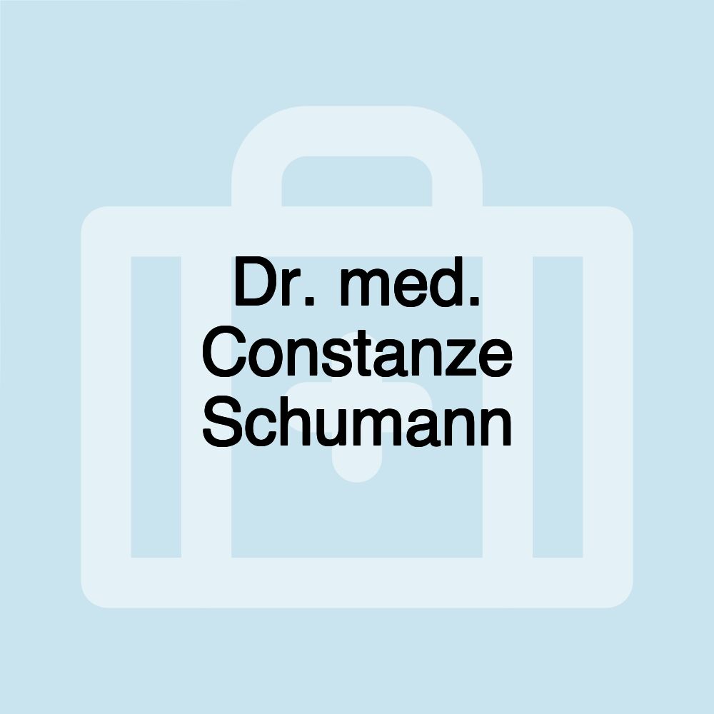 Dr. med. Constanze Schumann