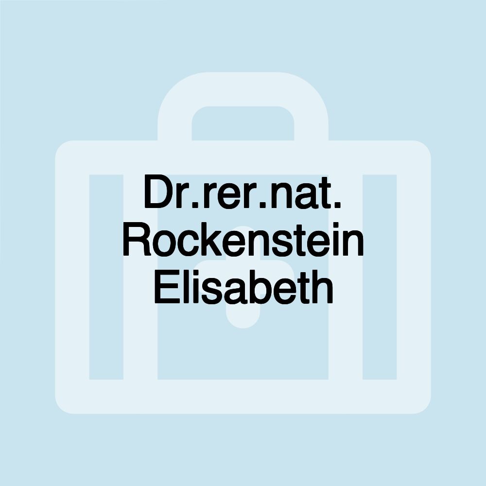 Dr.rer.nat. Rockenstein Elisabeth