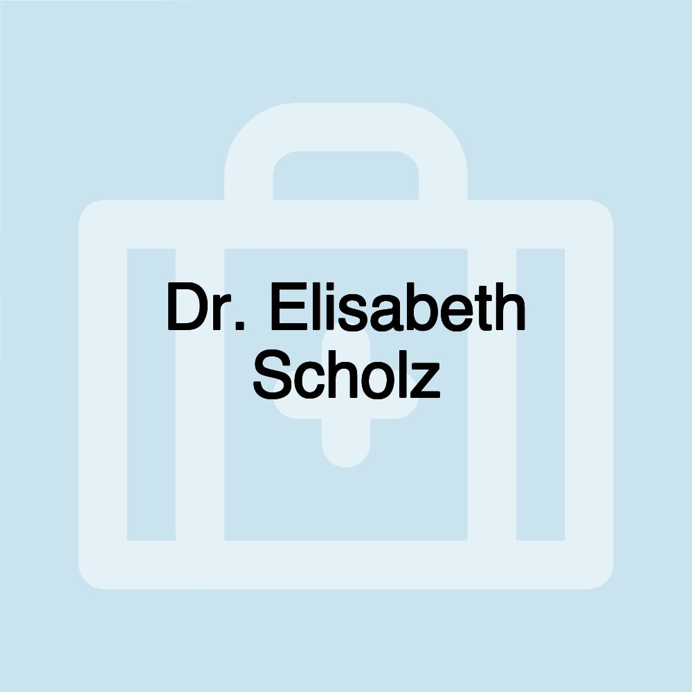 Dr. Elisabeth Scholz