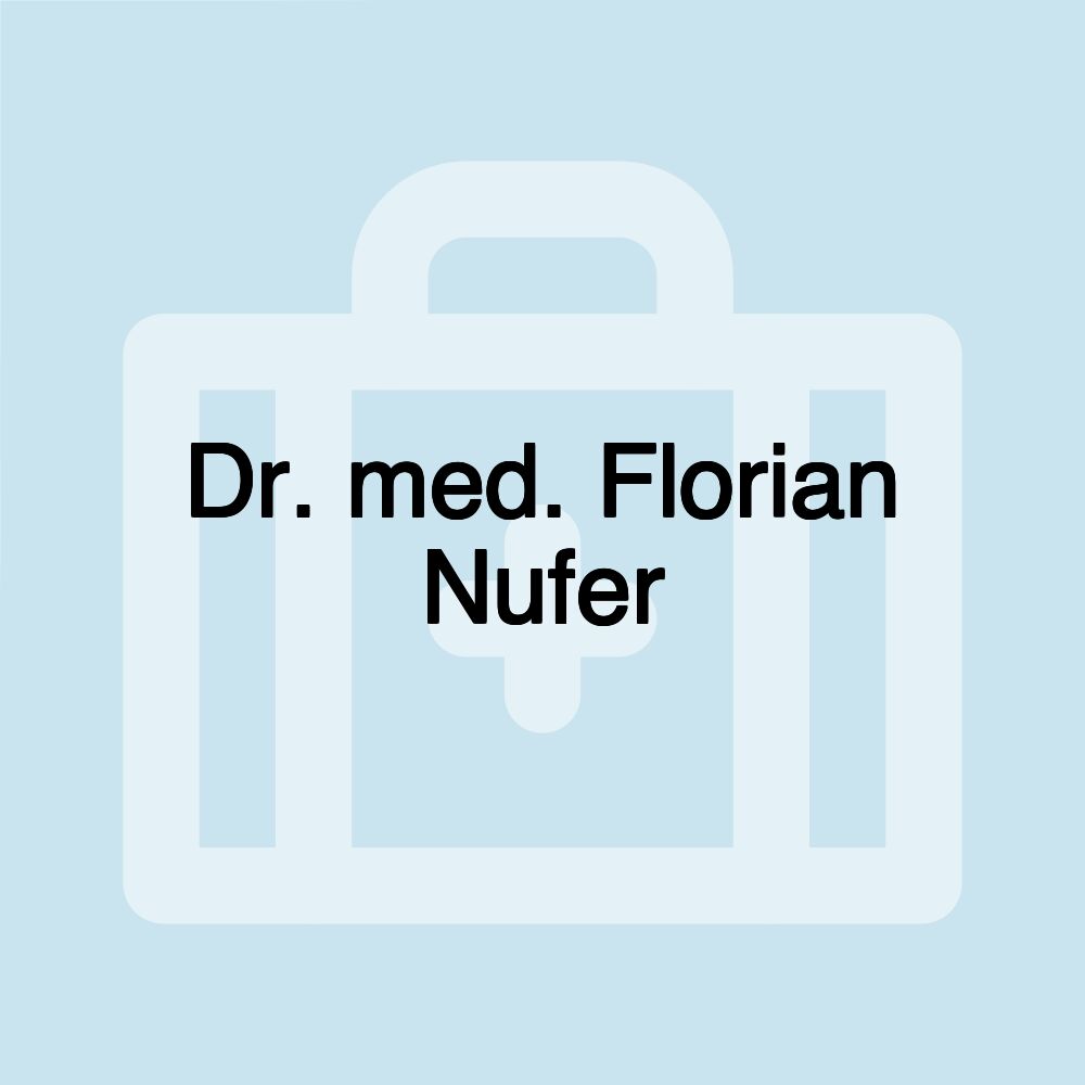 Dr. med. Florian Nufer