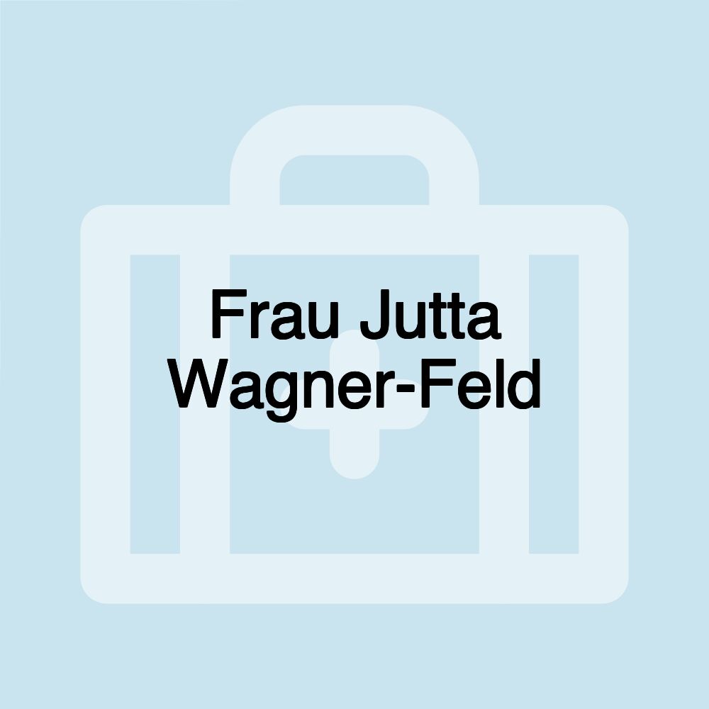 Frau Jutta Wagner-Feld