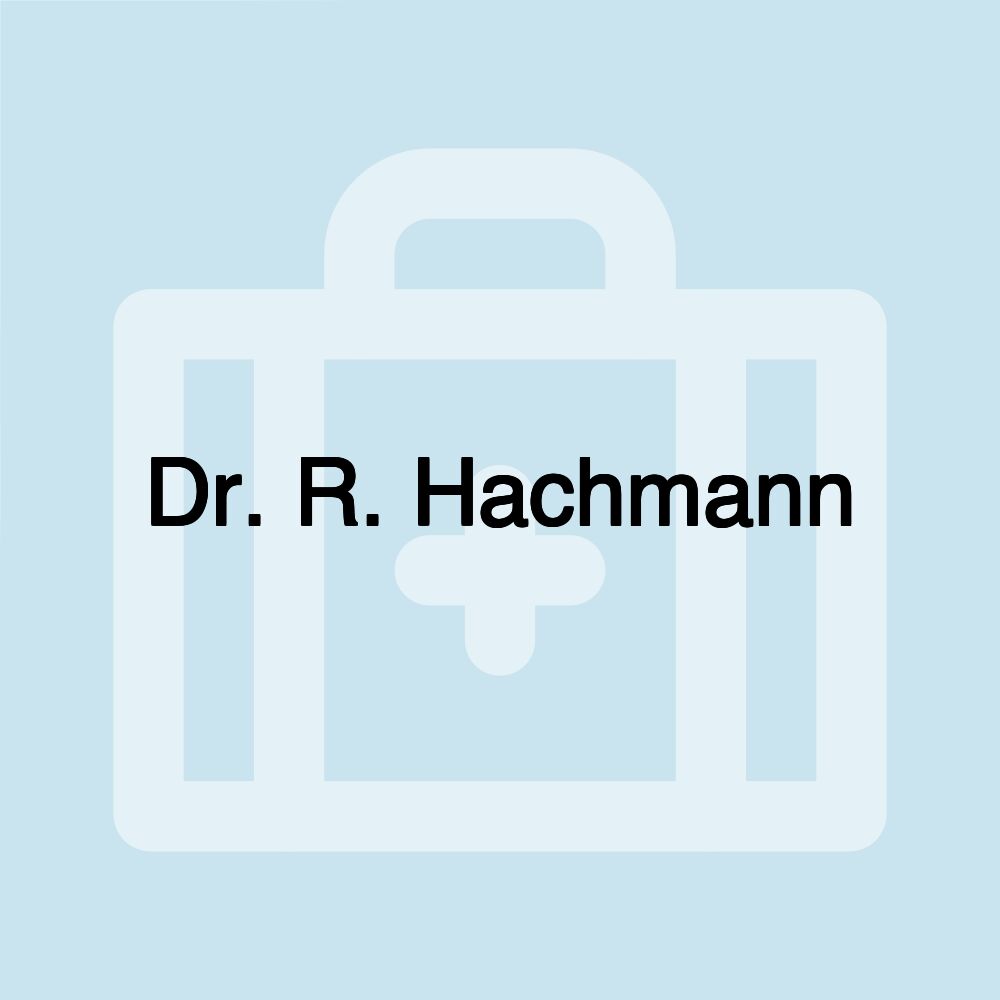 Dr. R. Hachmann