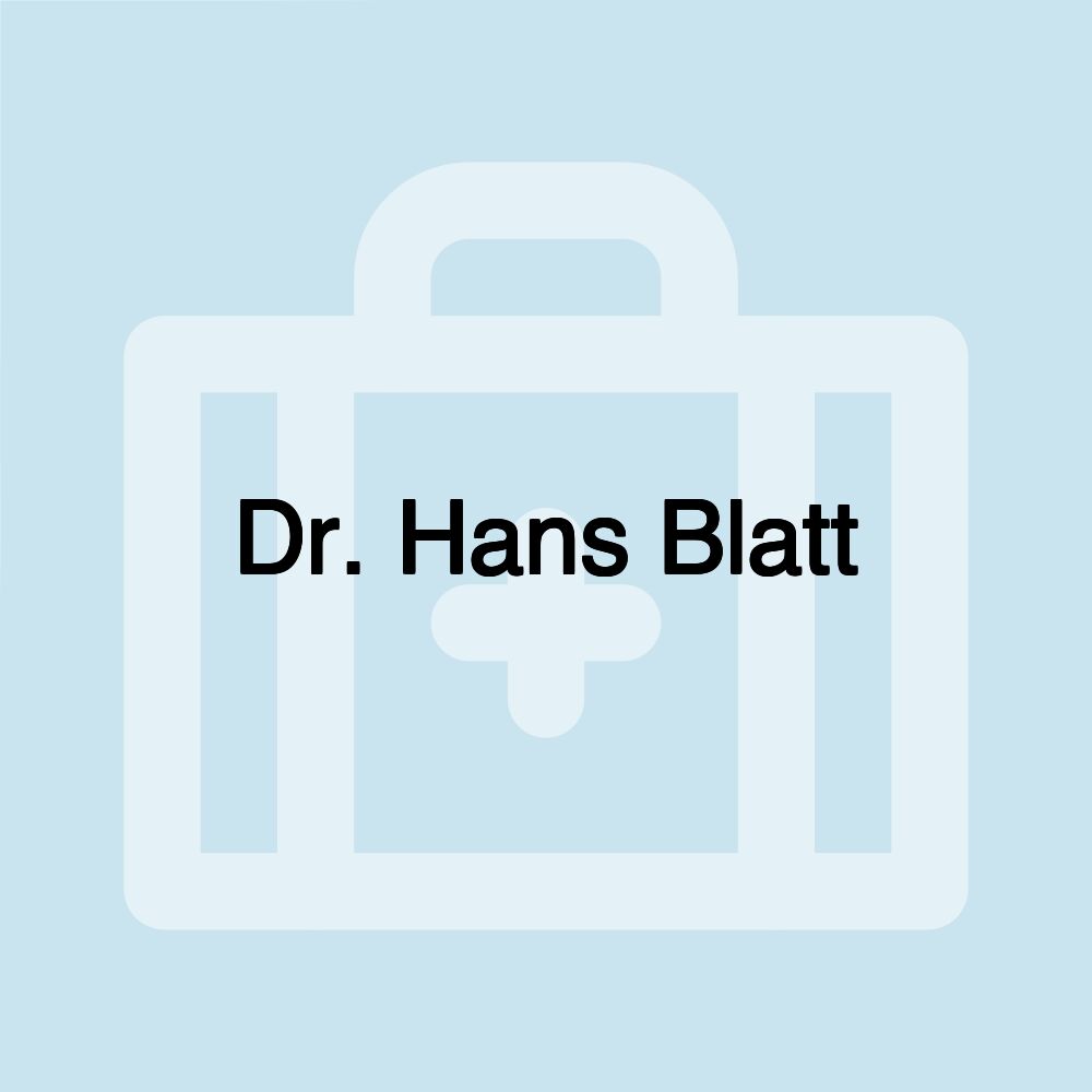 Dr. Hans Blatt