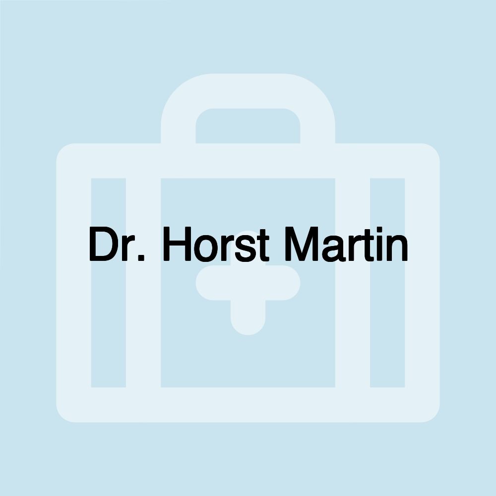 Dr. Horst Martin