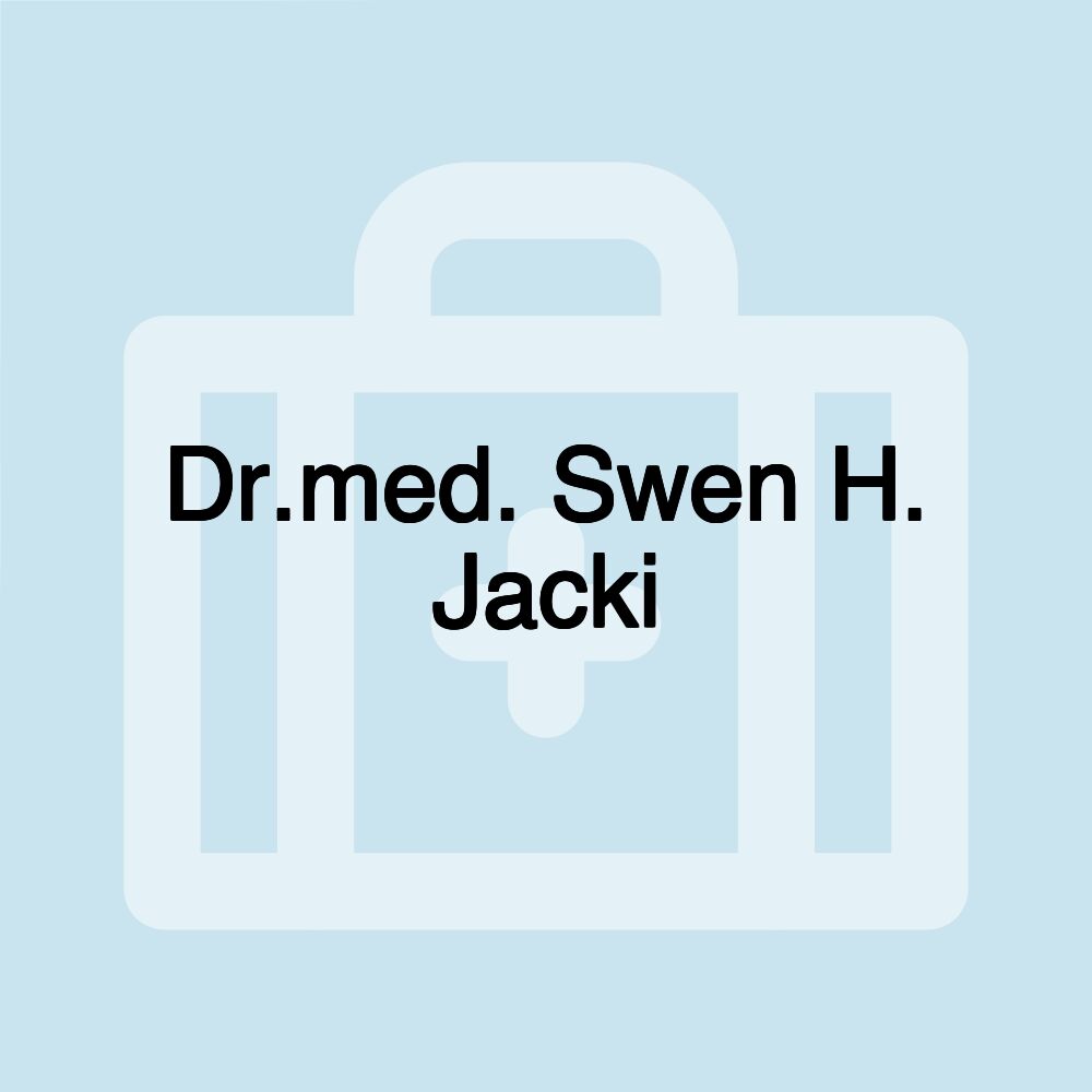 Dr.med. Swen H. Jacki