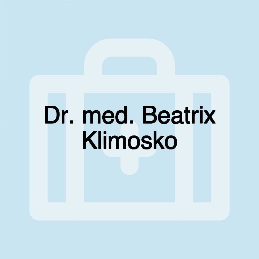 Dr. med. Beatrix Klimosko